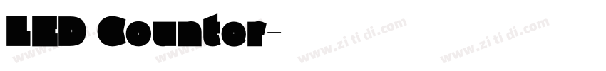 LED Counter字体转换